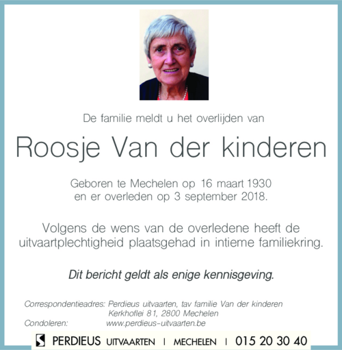Rosa Van der kinderen