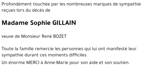 Sophie GILLAIN