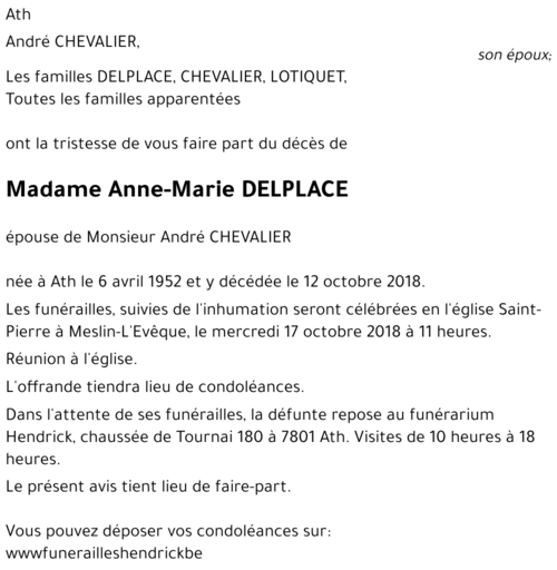 Anne-Marie DELPLACE