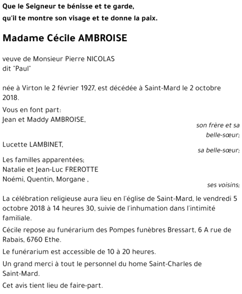Cécile AMBROISE 