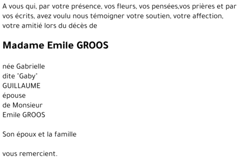 Emile GROOS