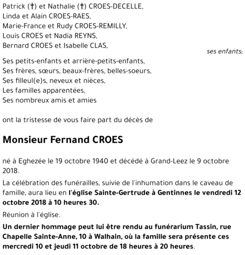 Fernand CROES