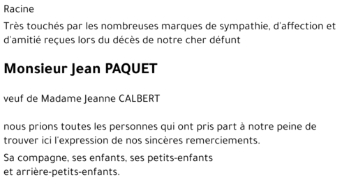 Jean PAQUET