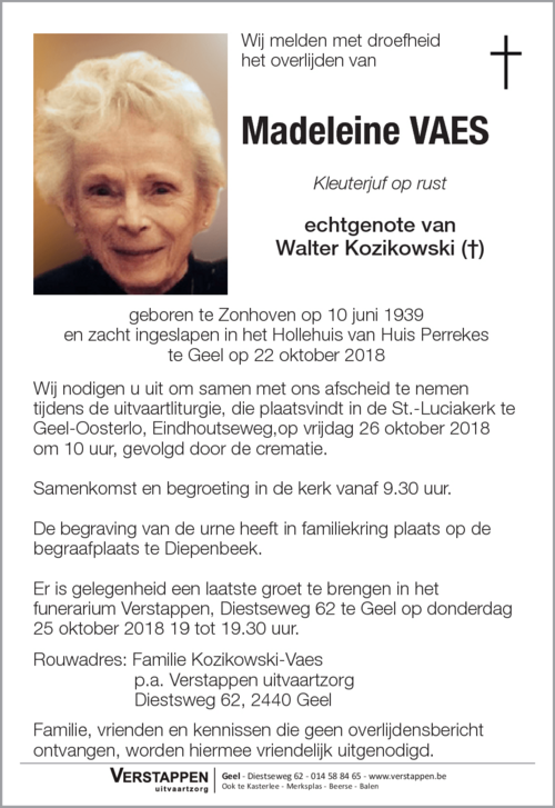 Madeleine Vaes