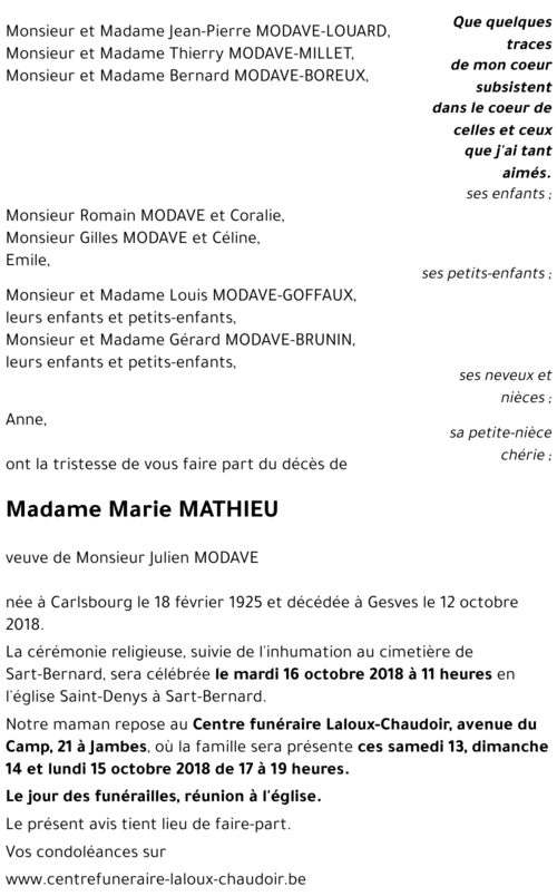 Marie MATHIEU