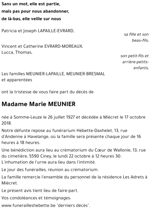 Marie MEUNIER