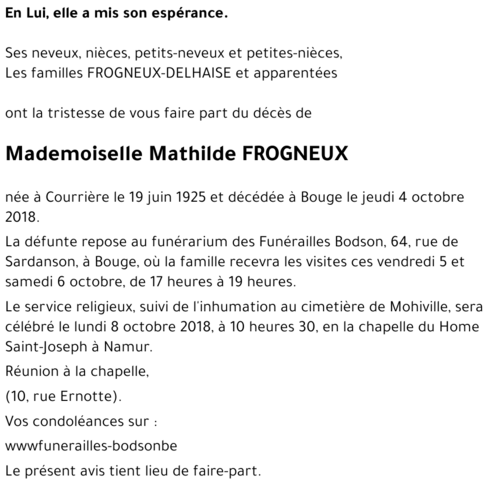 Mathilde FROGNEUX