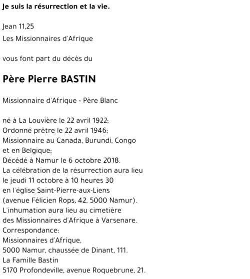 Pierre BASTIN