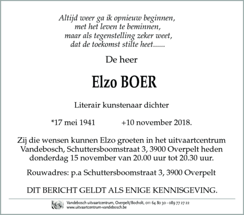 Elzo Boer
