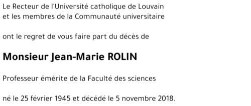 Jean-Marie ROLIN