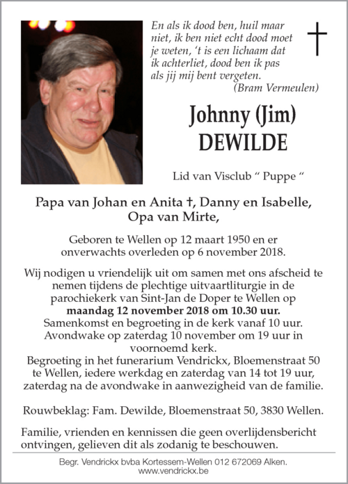 Johnny Dewilde