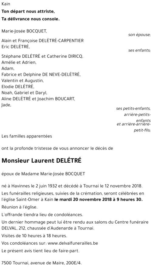 Laurent DELÉTRÉ