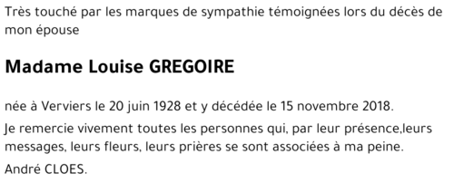 Louise GREGOIRE