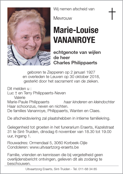 Marie-Louise Vananroye
