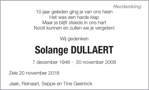 Solange Dullaert