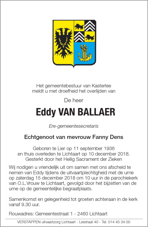 Eddy Van Ballaer