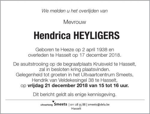 Hendrica Heyligers
