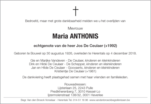 Maria Anthonis