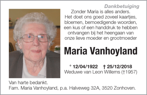 Maria Vanhoyland