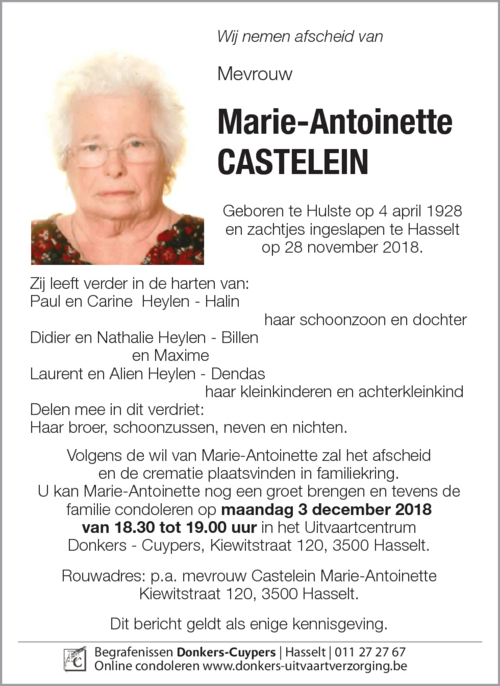 Marie - Antoinette Castelein