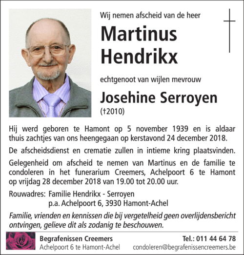Martinus Hendrikx