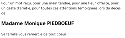 Monique PIEDBOEUF