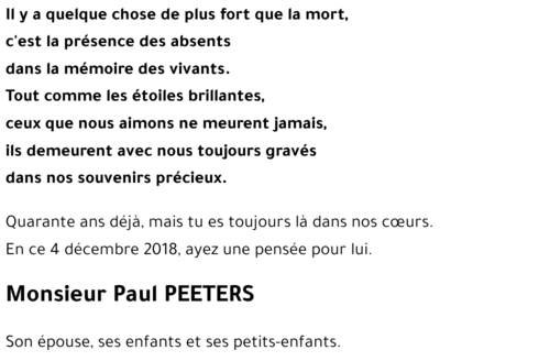 Paul PEETERS