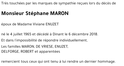 Stéphane MARON
