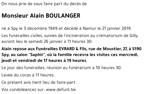 Alain BOULANGER