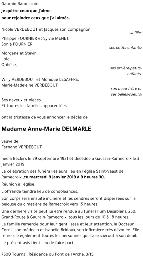 Anne-Marie DELMARLE