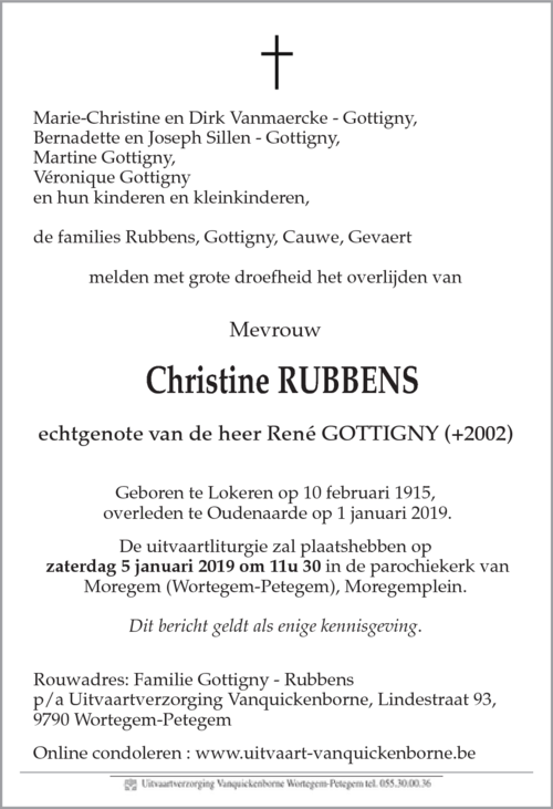 Christine RUBBENS