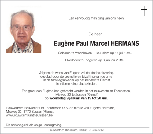 Eugène Paul Marcel Hermans