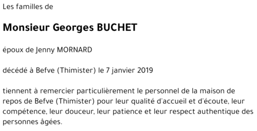 Georges BUCHET