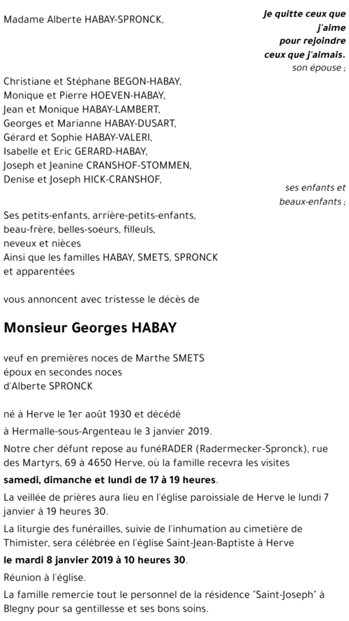 Georges HABAY
