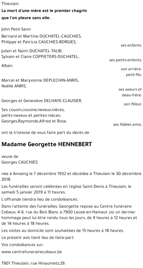 Georgette HENNEBERT