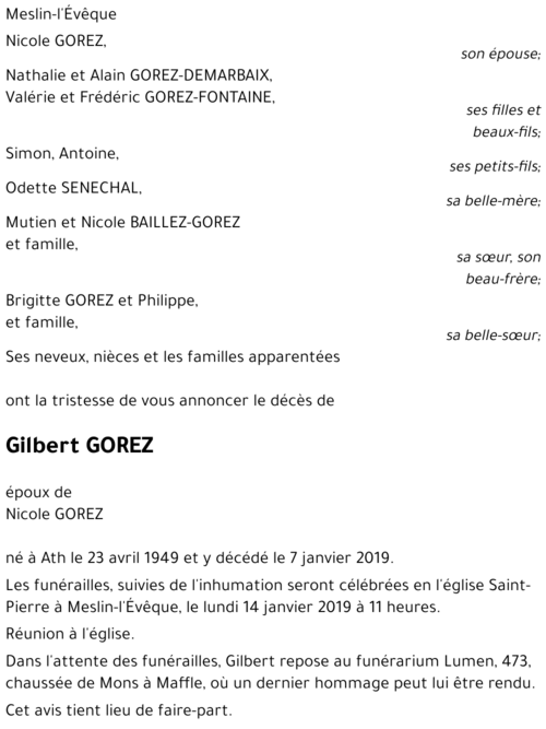 Gilbert GOREZ