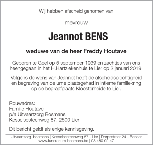 Jeannot Bens