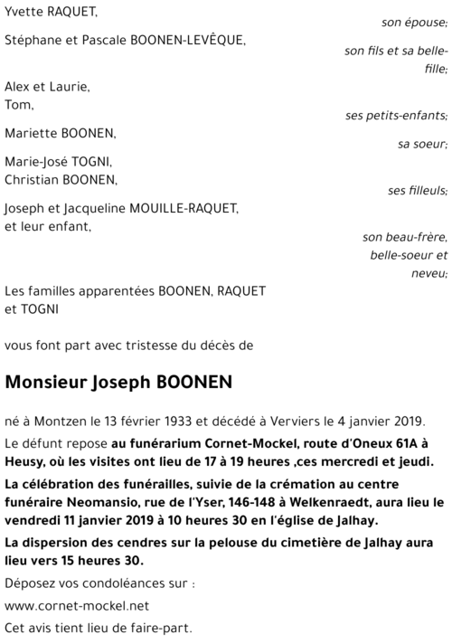 Joseph BOONEN