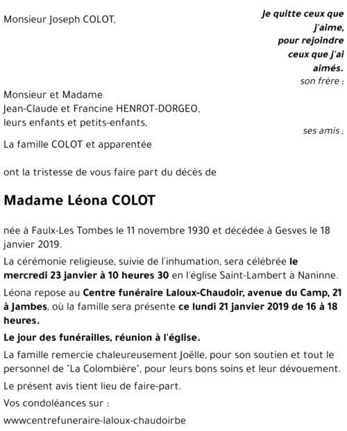 Léona COLOT