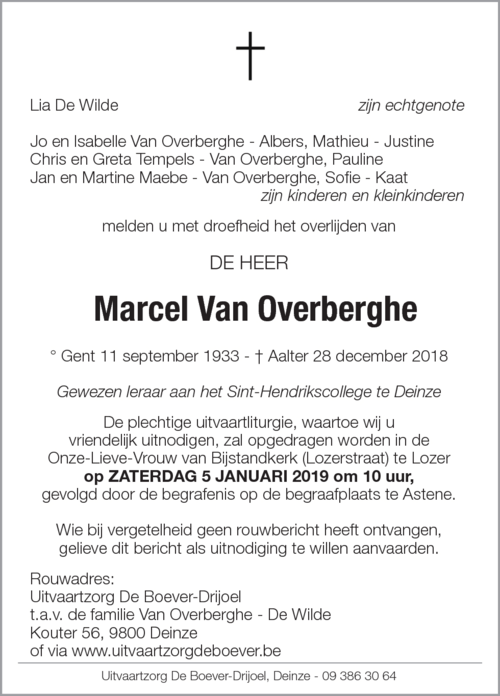 Marcel Van Overberghe