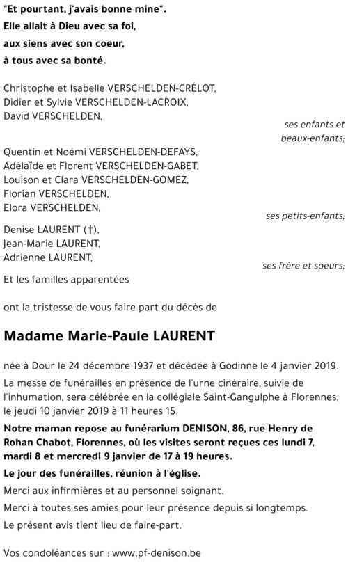 Marie-Paule LAURENT