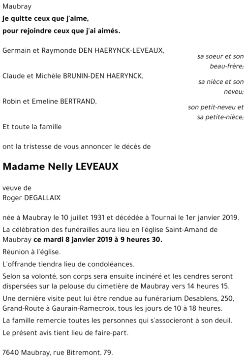 Nelly LEVEAUX