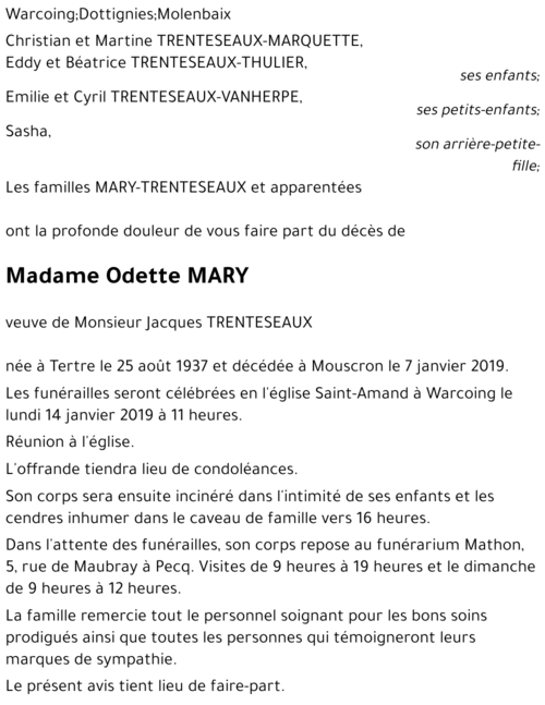 Odette MARY