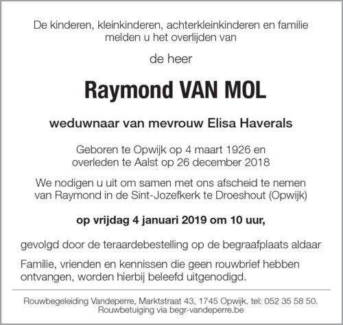 Raymond Van Mol