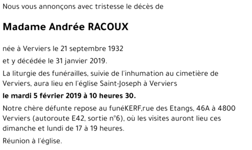Andrée RACOUX