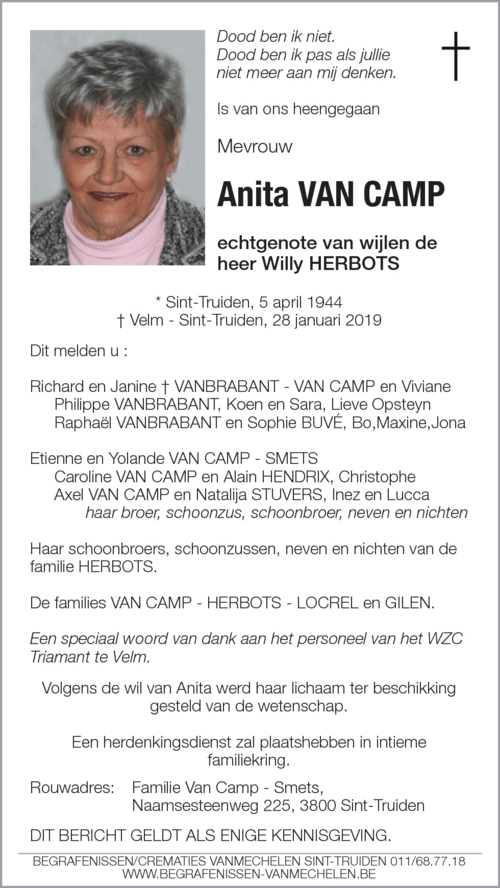 Anita Van Camp