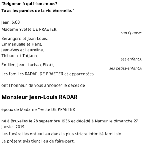 Jean-Louis RADAR