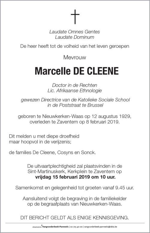 Marcelle De Cleene