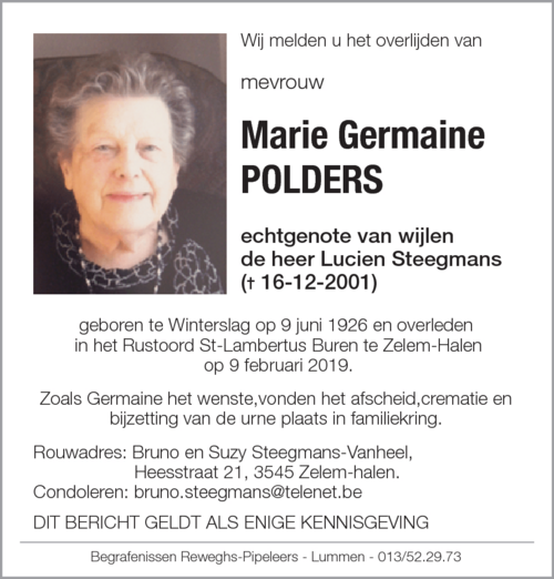 Marie Germaine Polders