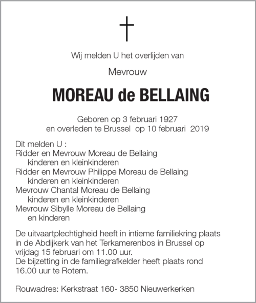 Moreau De Bellaing